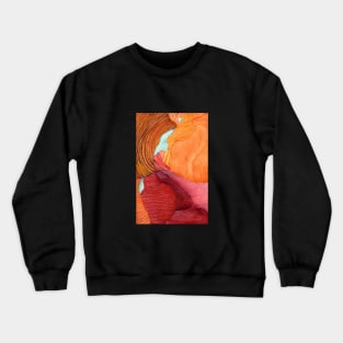 Antelope Canyon Arizona Watercolor Crewneck Sweatshirt